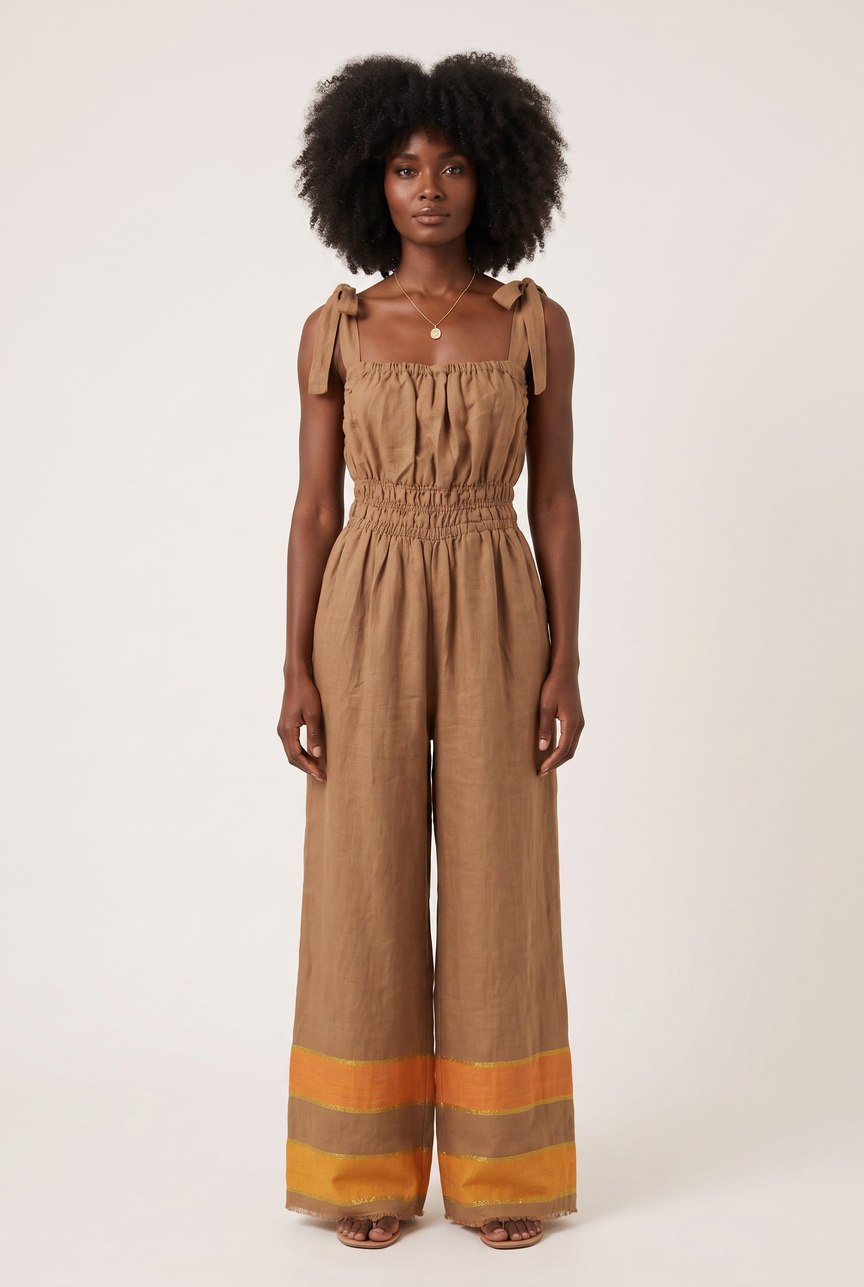 ShopYego Jumpsuits Earthern Gold Sebie Jumpsuit