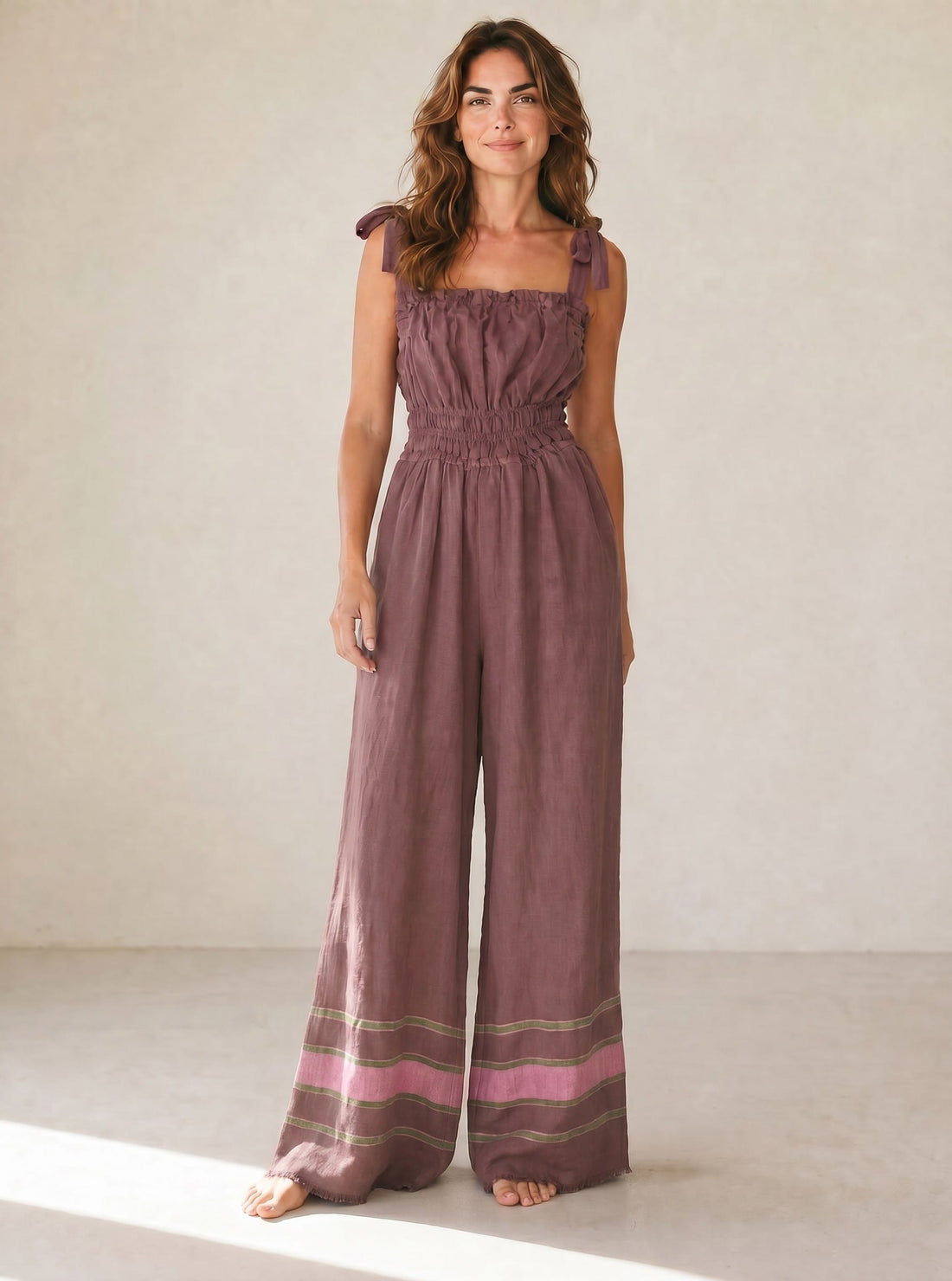 ShopYego Jumpsuits Heirloom Mauve Sebie Jumpsuit - Heirloom Mauve