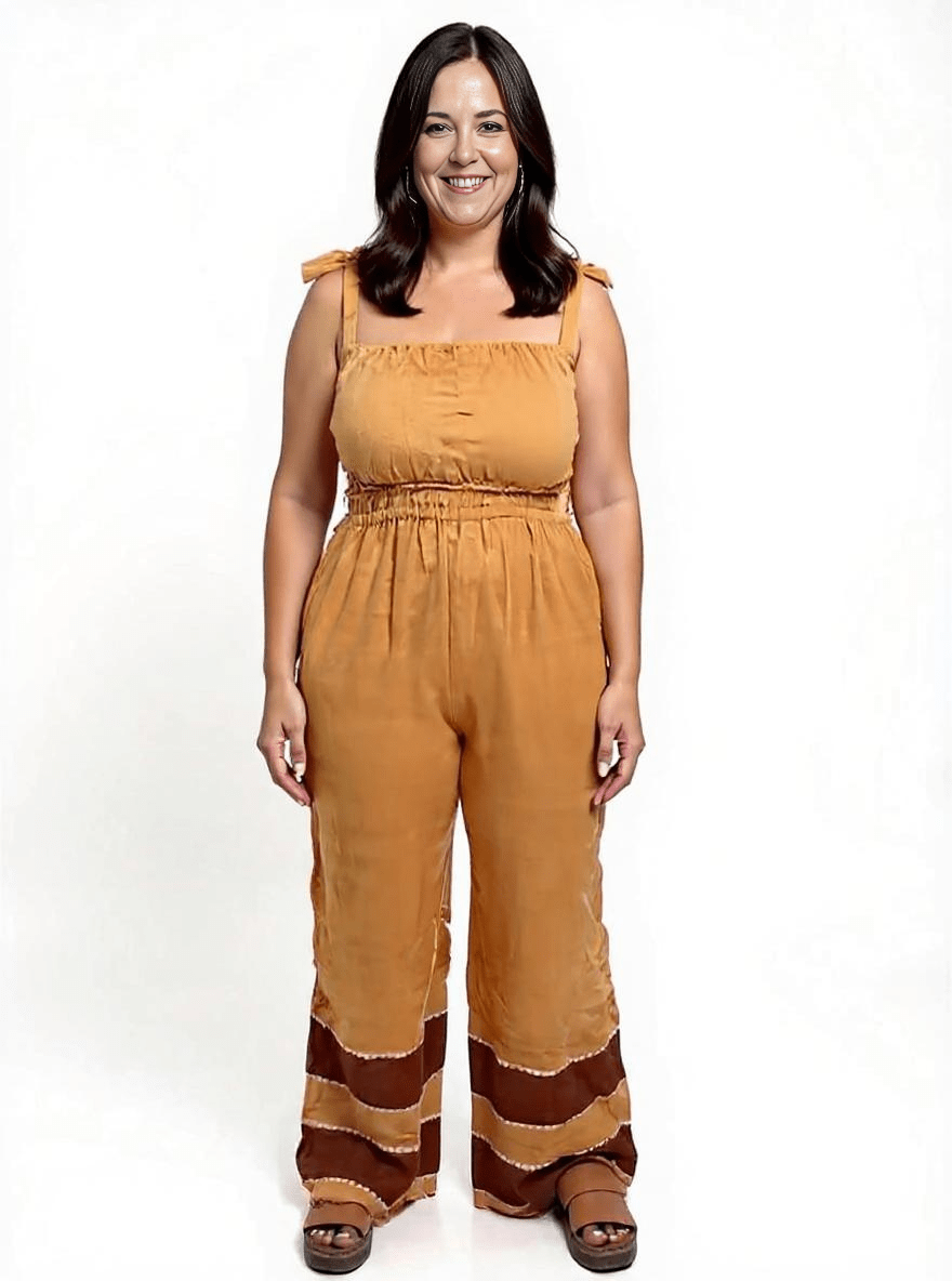 ShopYego Jumpsuits Honey Camel Sebie Jumpsuit