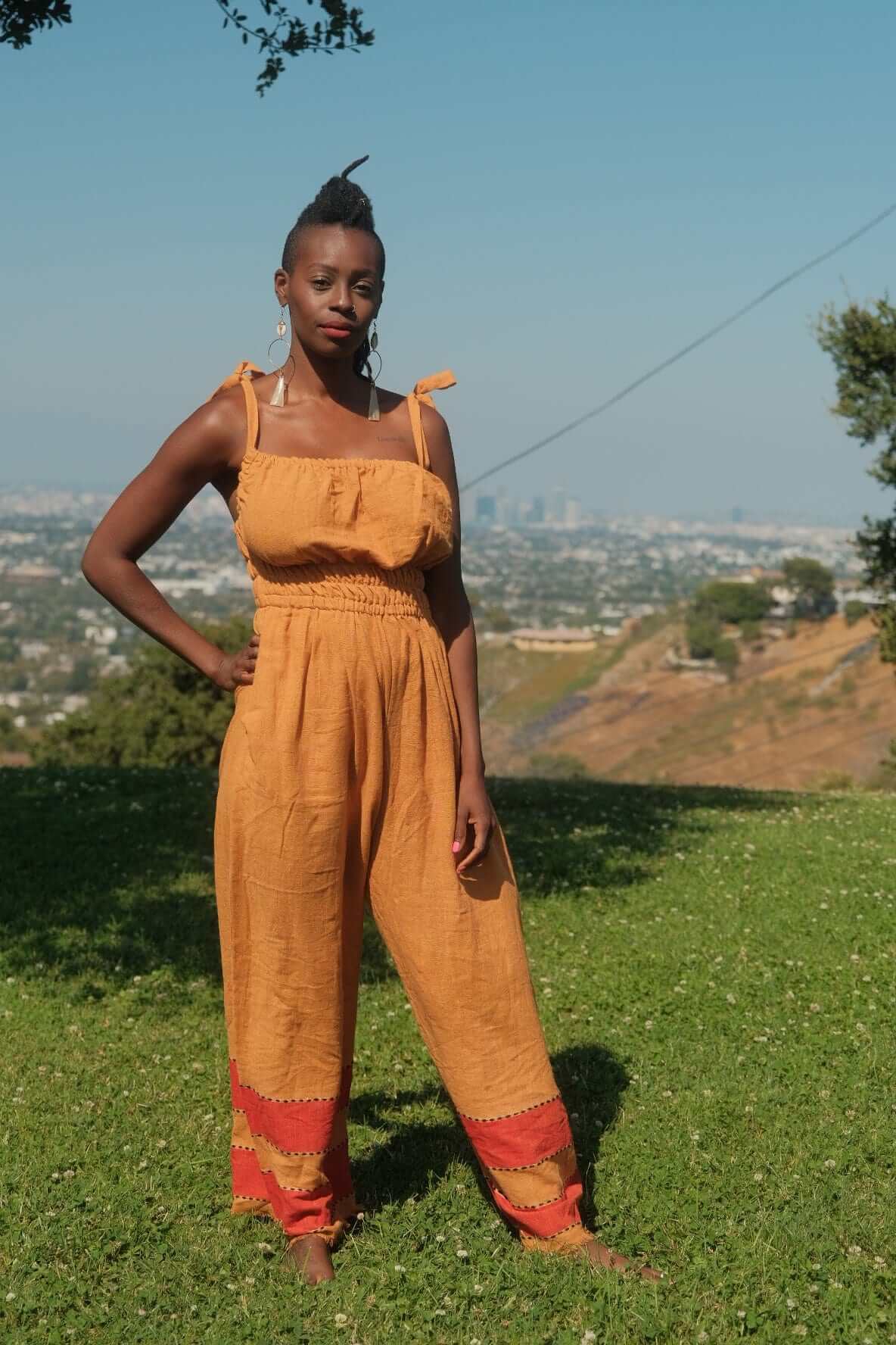 ShopYego Jumpsuits Honey Camel Sebie Jumpsuit