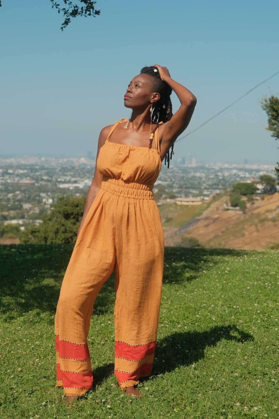 ShopYego Jumpsuits Honey Camel Sebie Jumpsuit