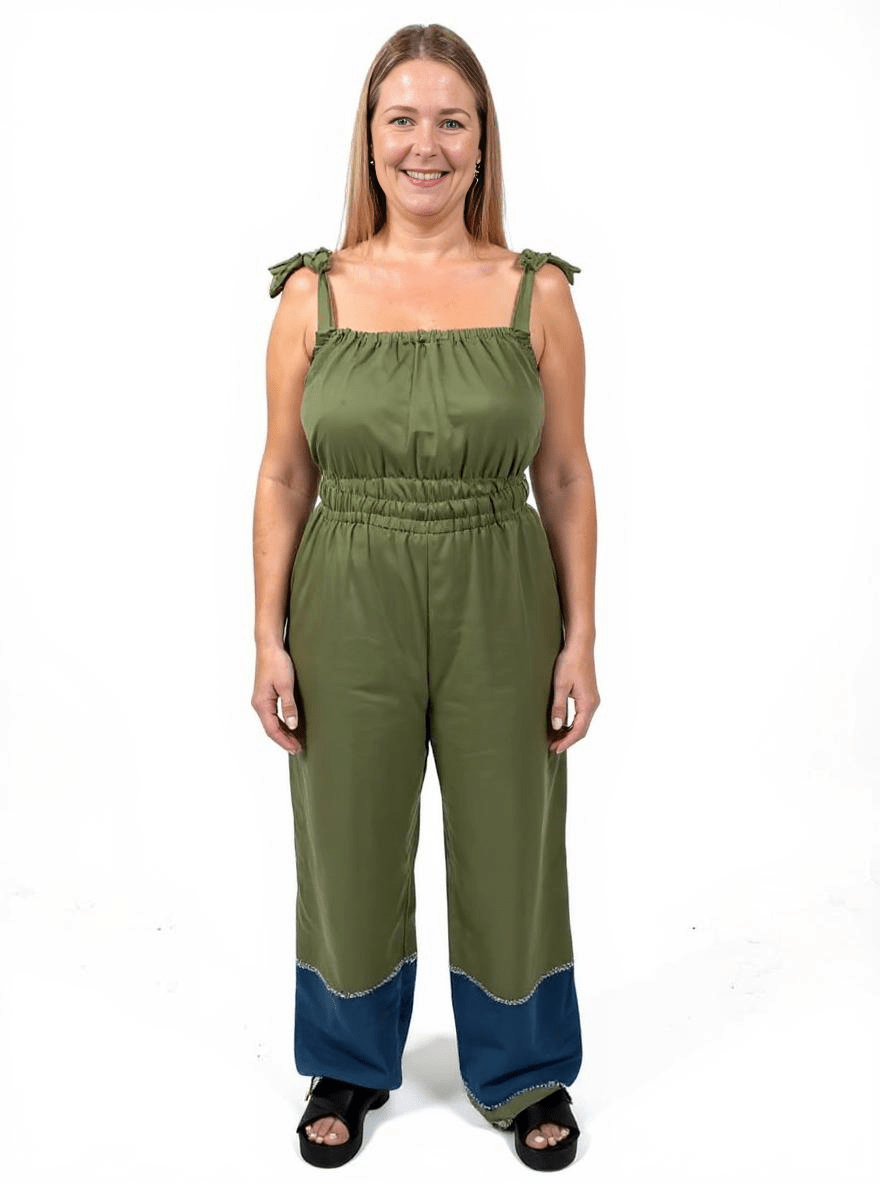 ShopYego Jumpsuits Juniper Green Sebie Jumpsuit