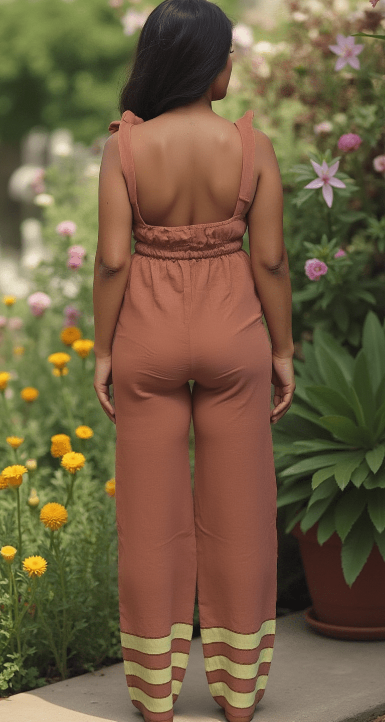 ShopYego Jumpsuits Light Brown Sebie Jumpsuit