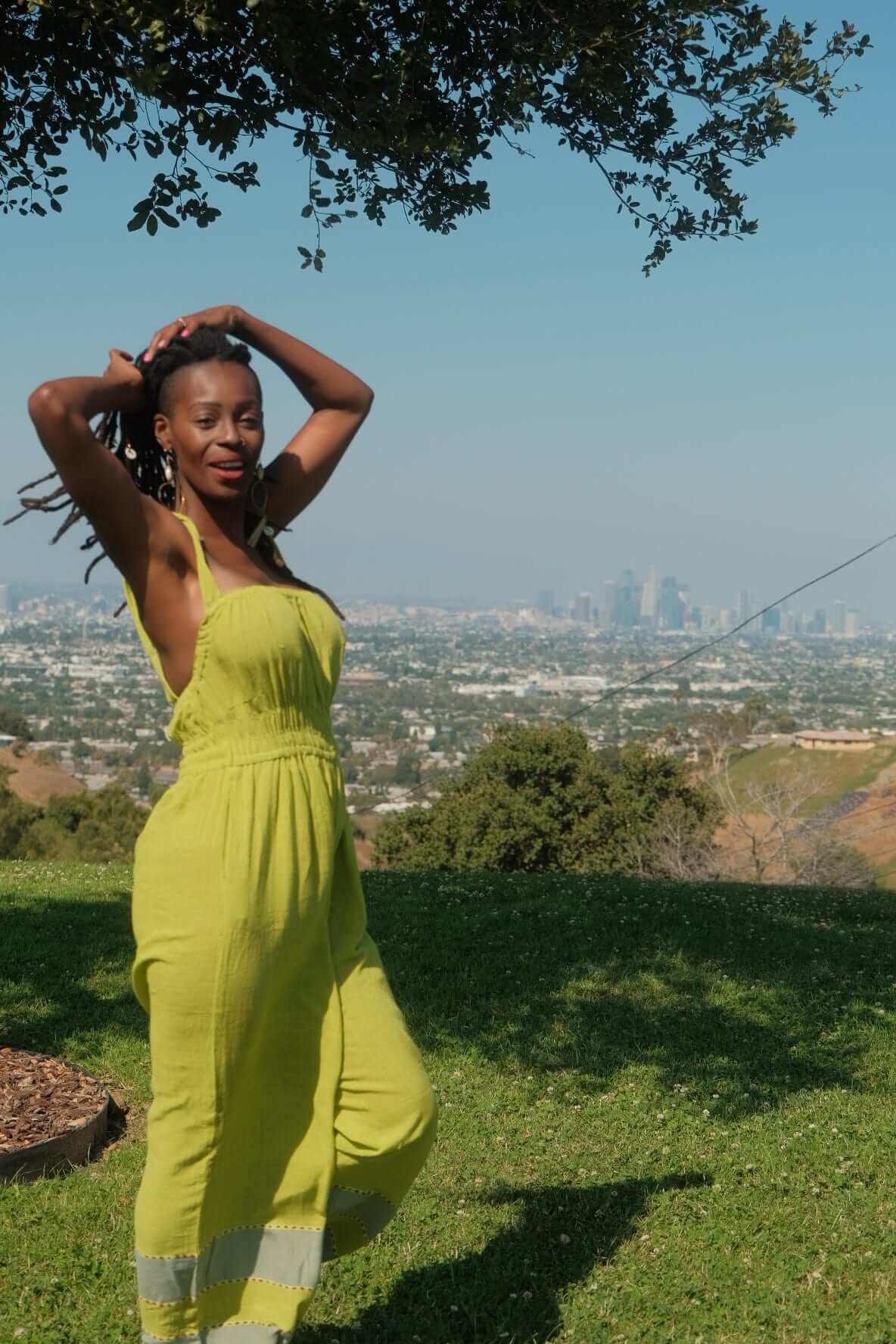 ShopYego Jumpsuits Lime Green Sebie Jumpsuit