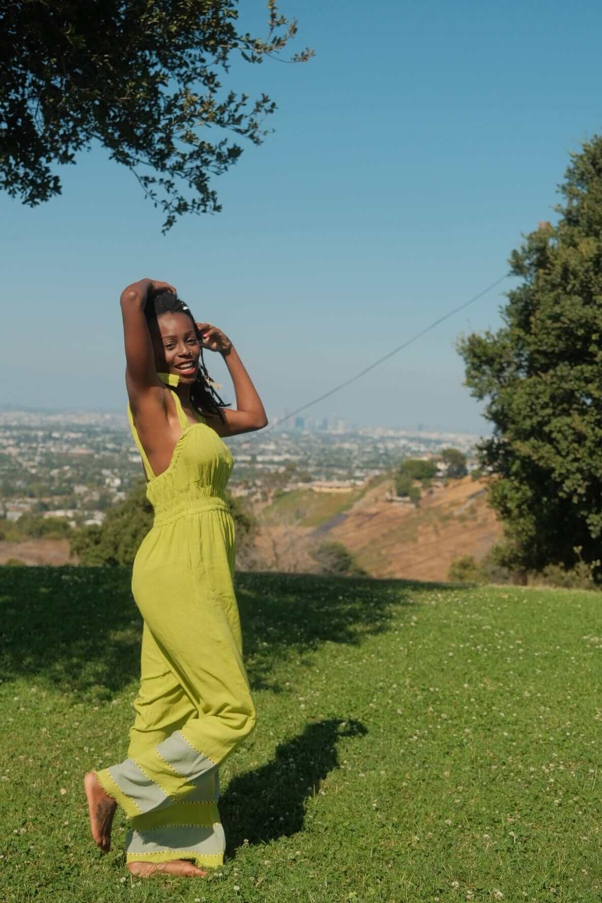 ShopYego Jumpsuits Lime Green Sebie Jumpsuit