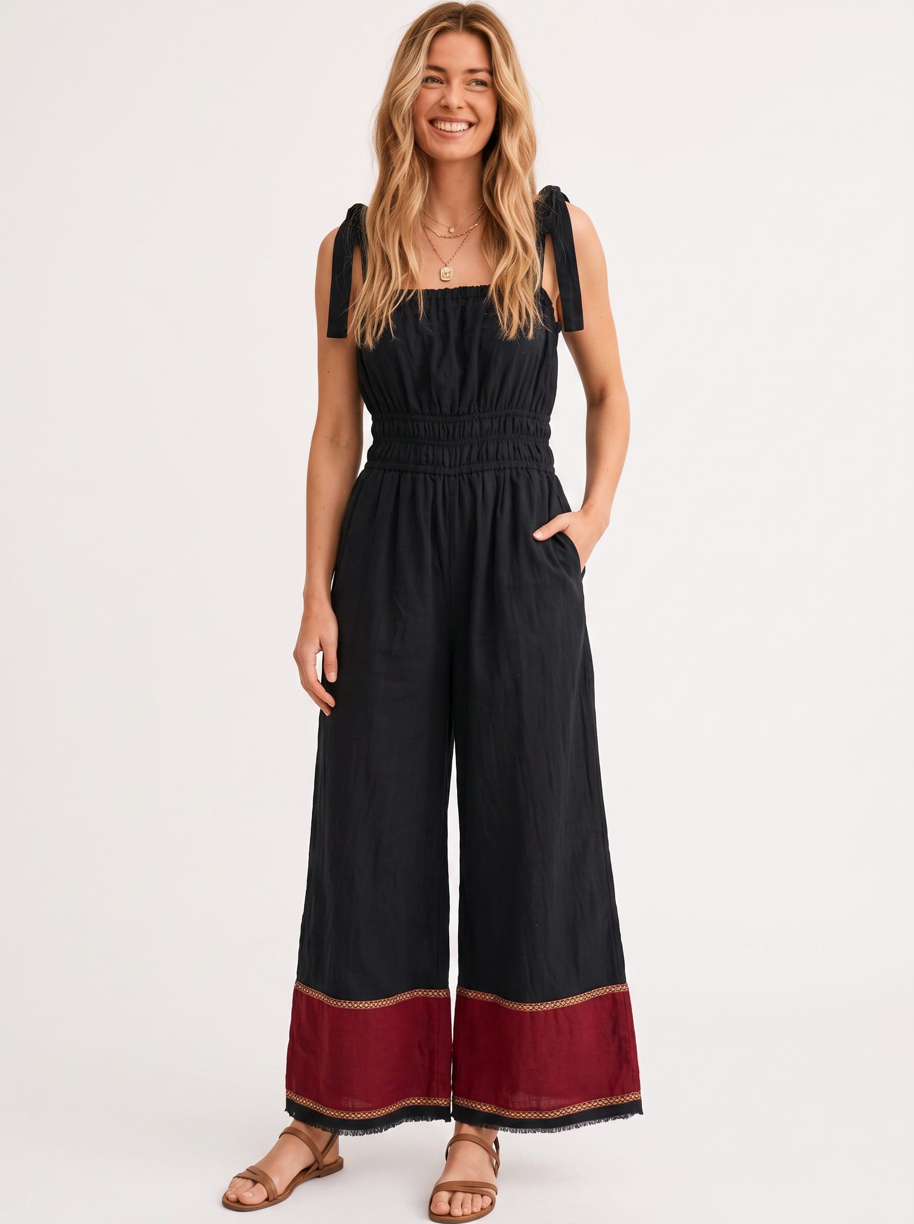 ShopYego Jumpsuits Noir Merlot Sebie Jumpsuit