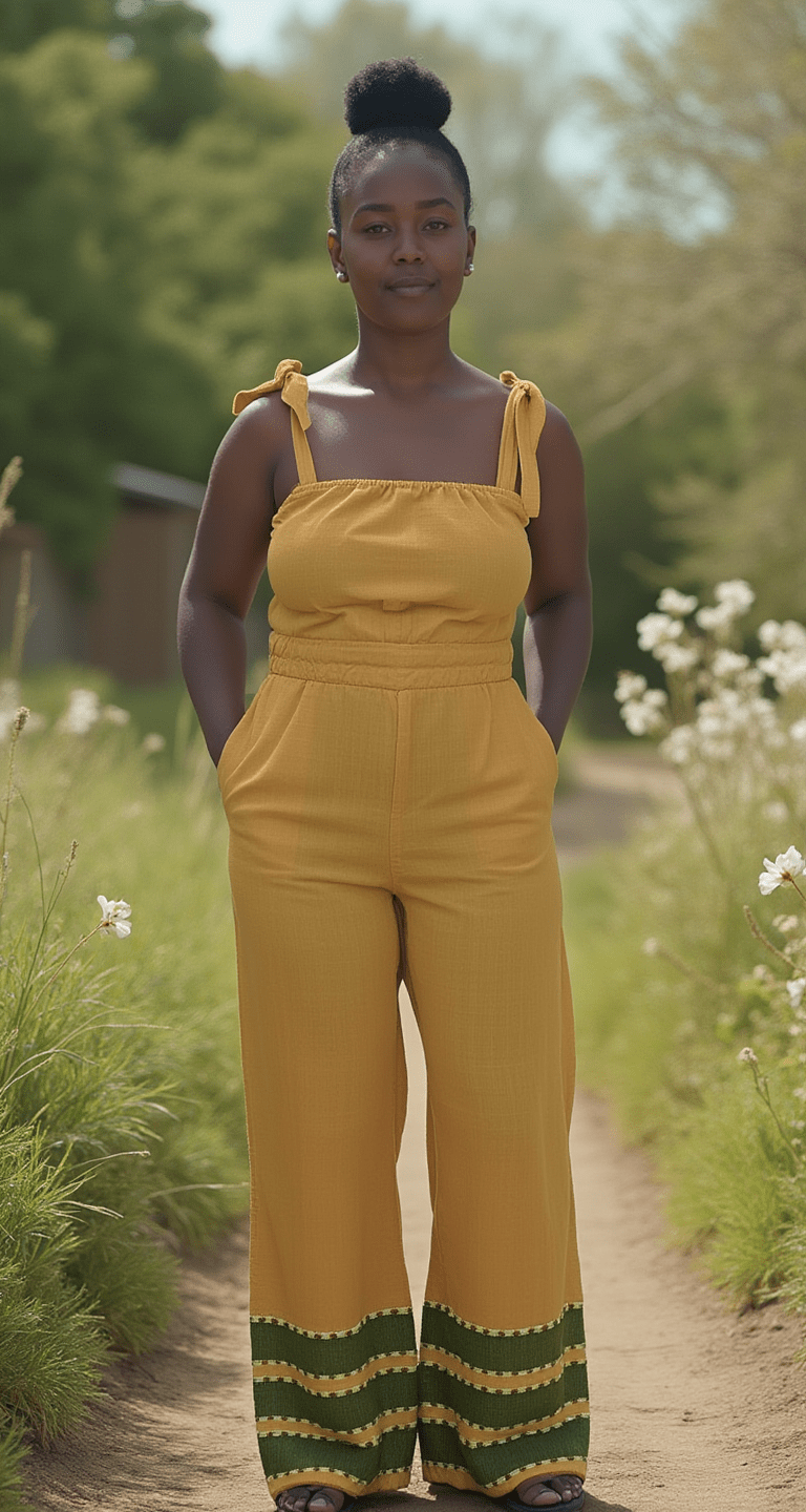 ShopYego Jumpsuits Ochre Sebie Jumpsuit
