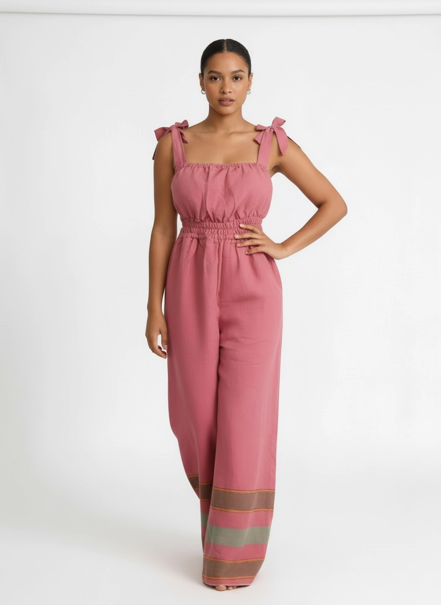 ShopYego Jumpsuits Petal Rose Sebie Jumpsuit- Petal Rose