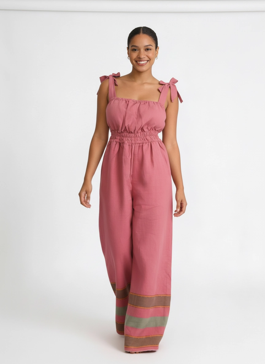 ShopYego Jumpsuits Petal Rose Sebie Jumpsuit- Petal Rose