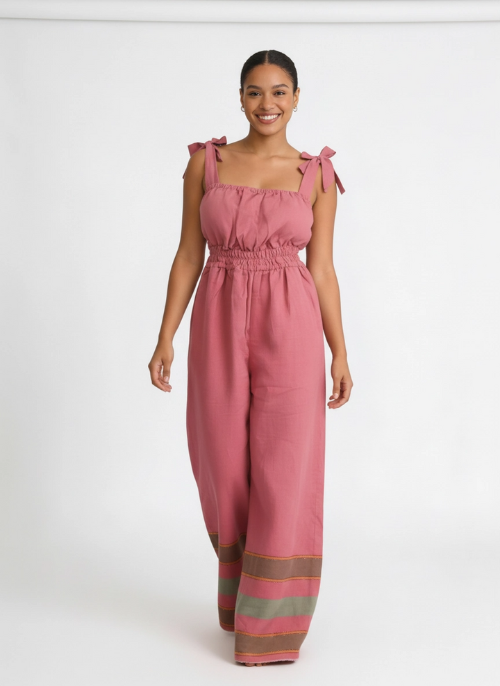 ShopYego Jumpsuits Petal Rose Sebie Jumpsuit- Petal Rose