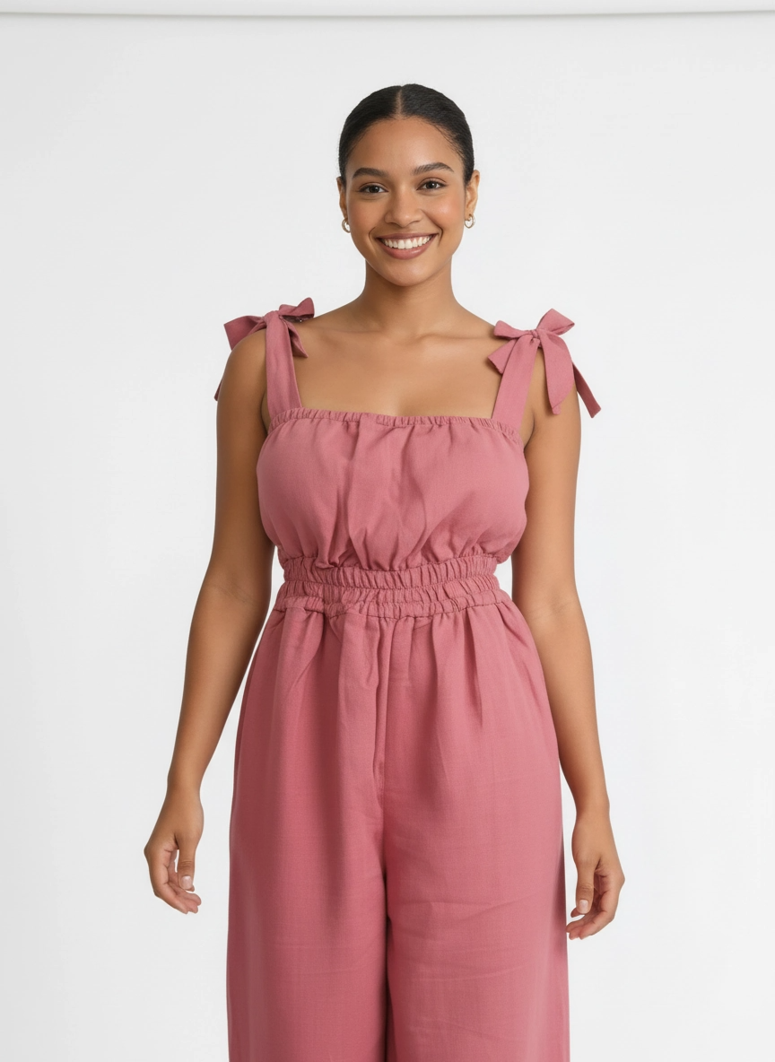 ShopYego Jumpsuits Petal Rose Sebie Jumpsuit- Petal Rose