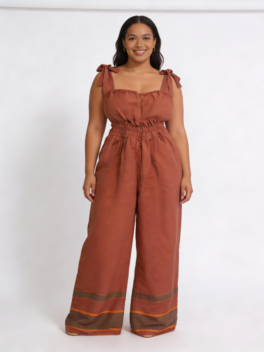 ShopYego Jumpsuits Petal Rose Sebie Jumpsuit- Spiced Earth