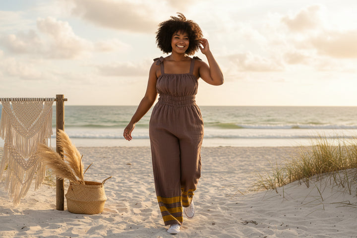 ShopYego Jumpsuits Quiet Earth Sebie Jumpsuit- Quiet Earth