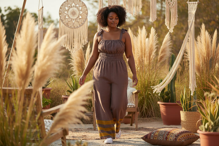 ShopYego Jumpsuits Quiet Earth Sebie Jumpsuit- Quiet Earth