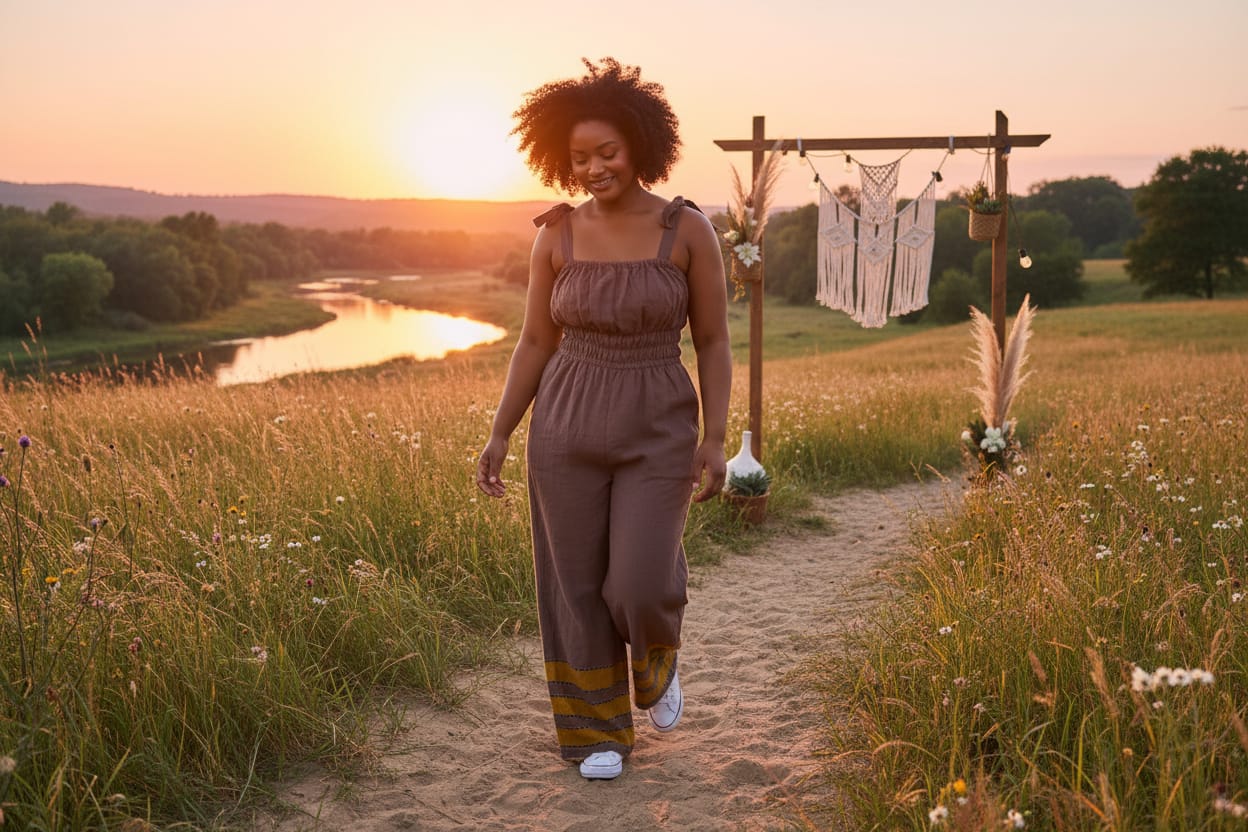ShopYego Jumpsuits Quiet Earth Sebie Jumpsuit- Quiet Earth