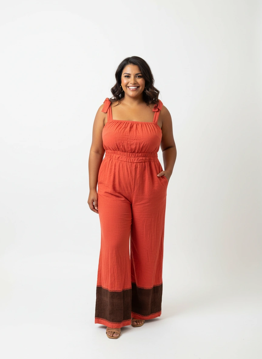 ShopYego Jumpsuits Red Clay Sebie Jumpsuit- Red Clay
