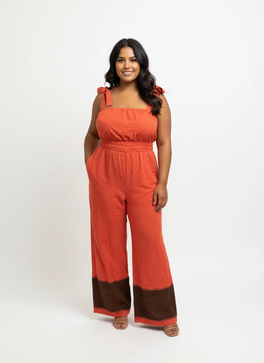 ShopYego Jumpsuits Red Clay Sebie Jumpsuit- Red Clay