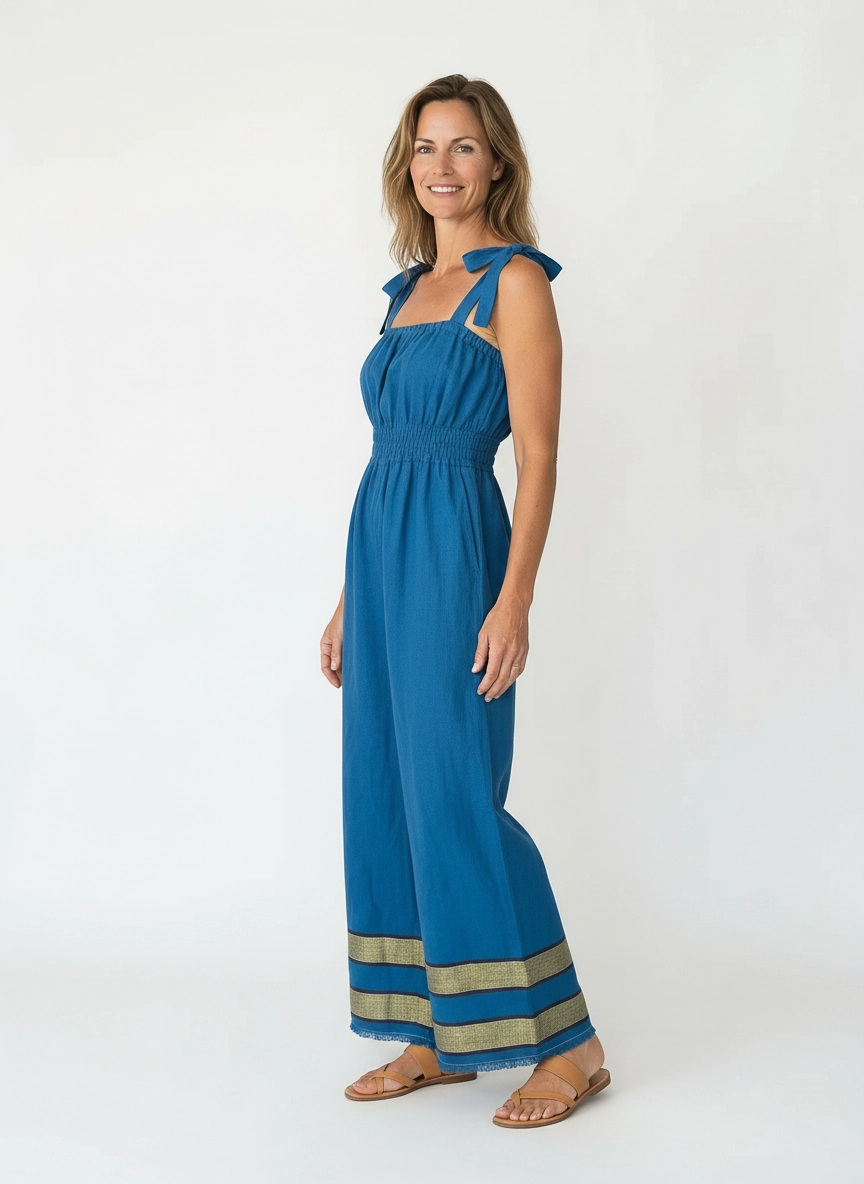 ShopYego Jumpsuits Sacred Blue Sebie Jumpsuit- Sacred Blue