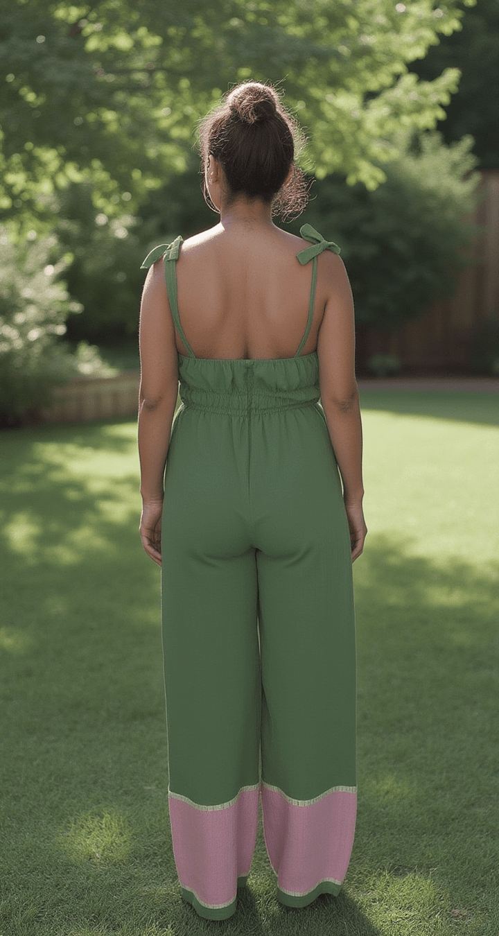 ShopYego Jumpsuits Sage Green Sebie Jumpsuit