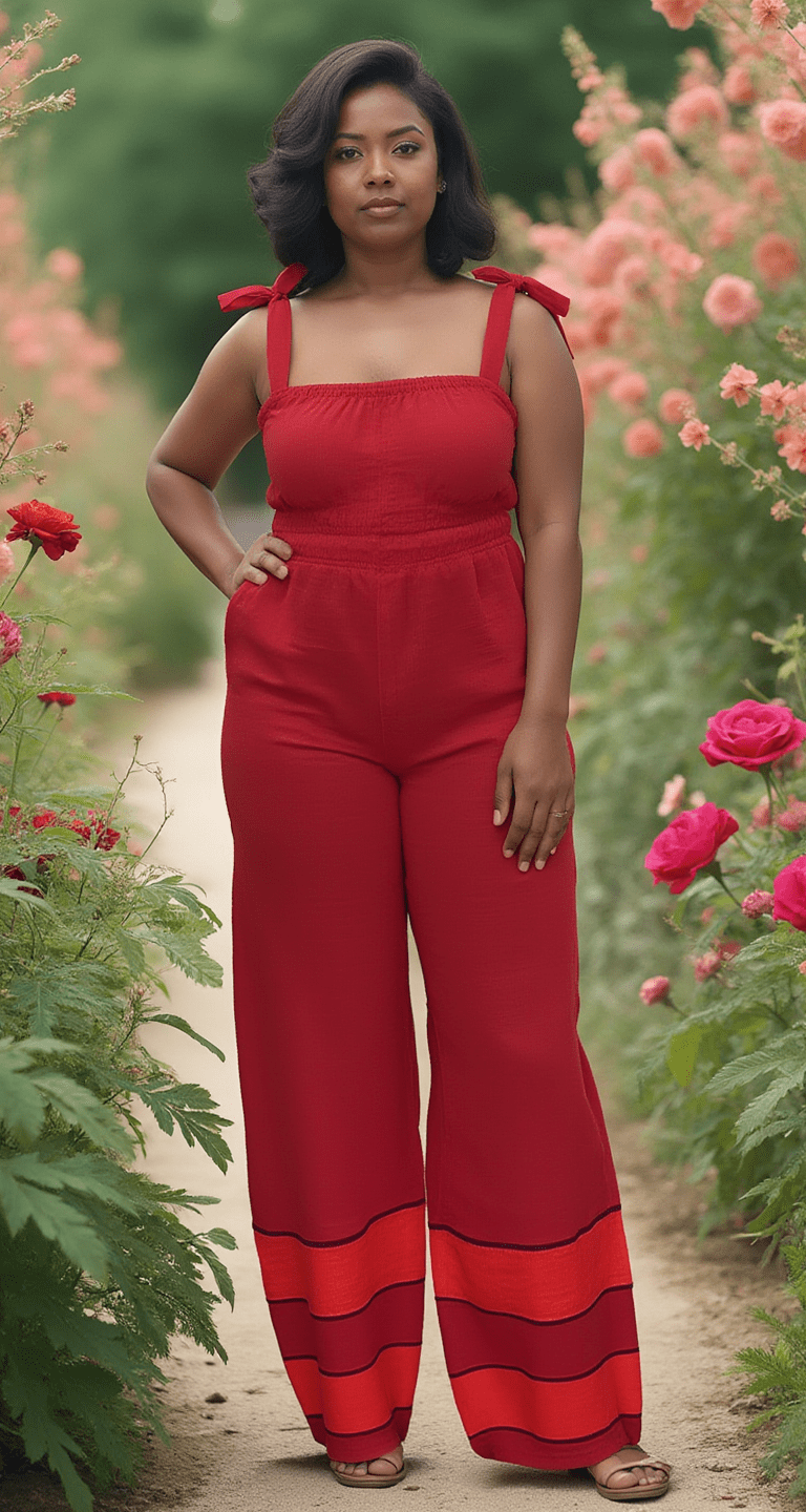 ShopYego Jumpsuits Scarlet Red Sebie Jumpsuit