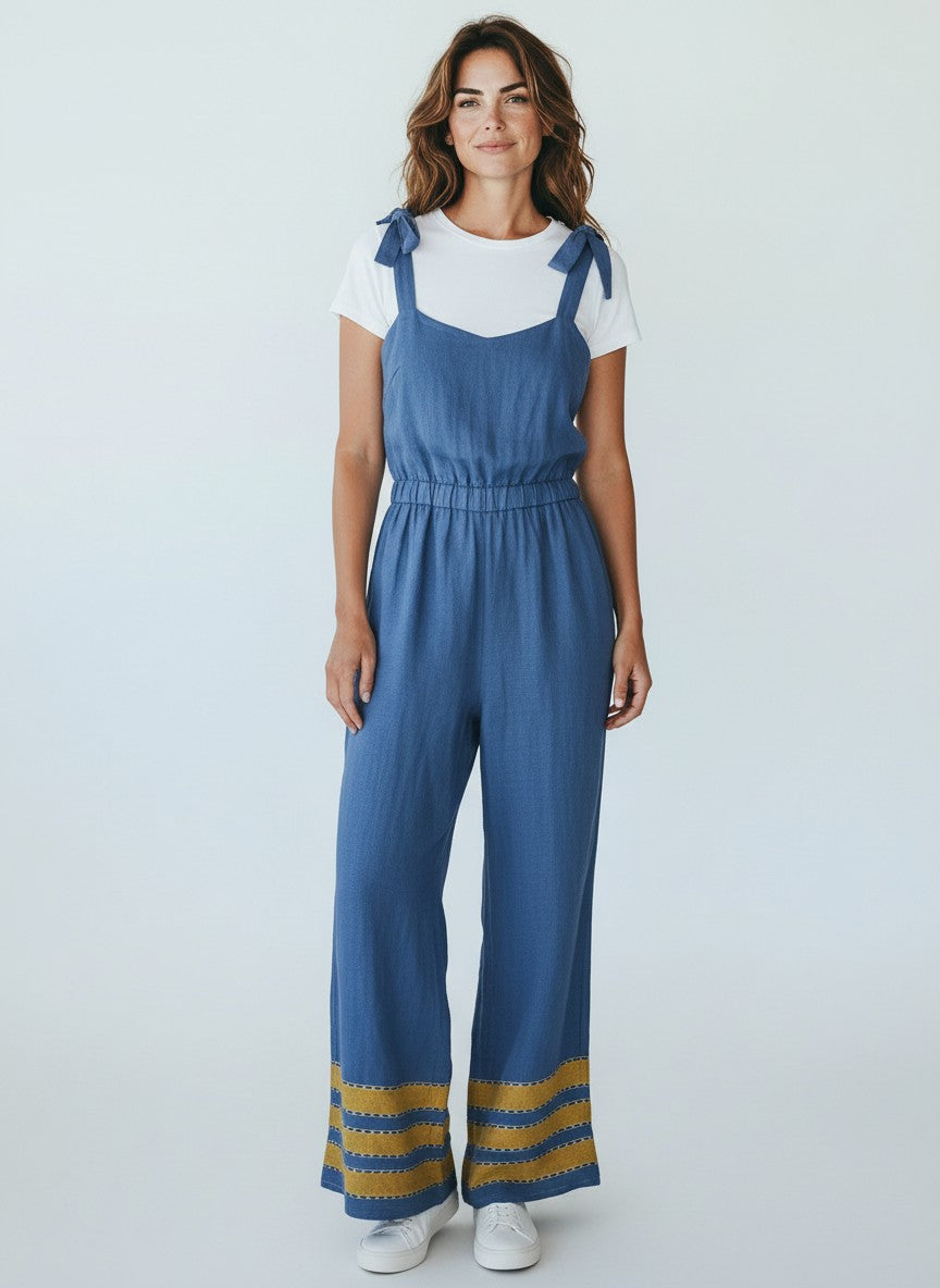 ShopYego Jumpsuits Semay Blue Sebie Jumpsuit- Semay Blue