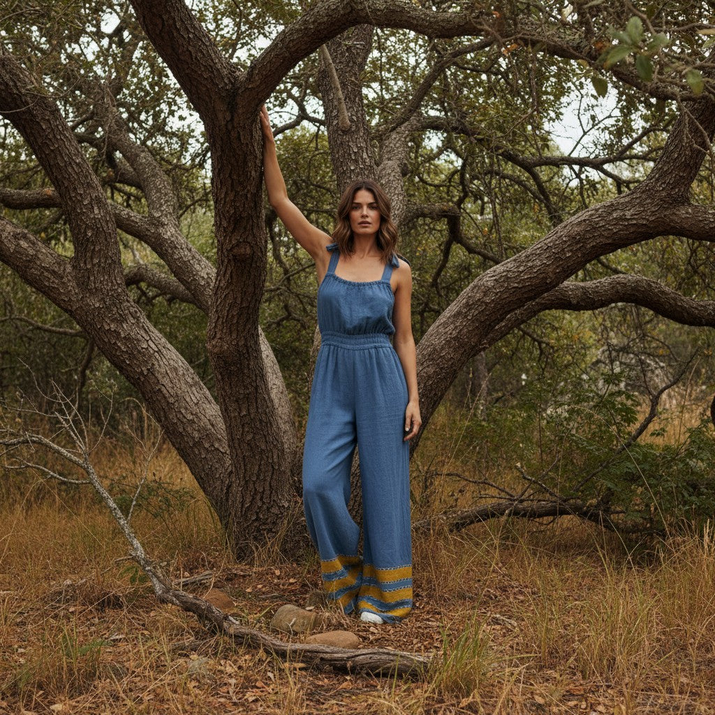 ShopYego Jumpsuits Semay Blue Sebie Jumpsuit- Semay Blue