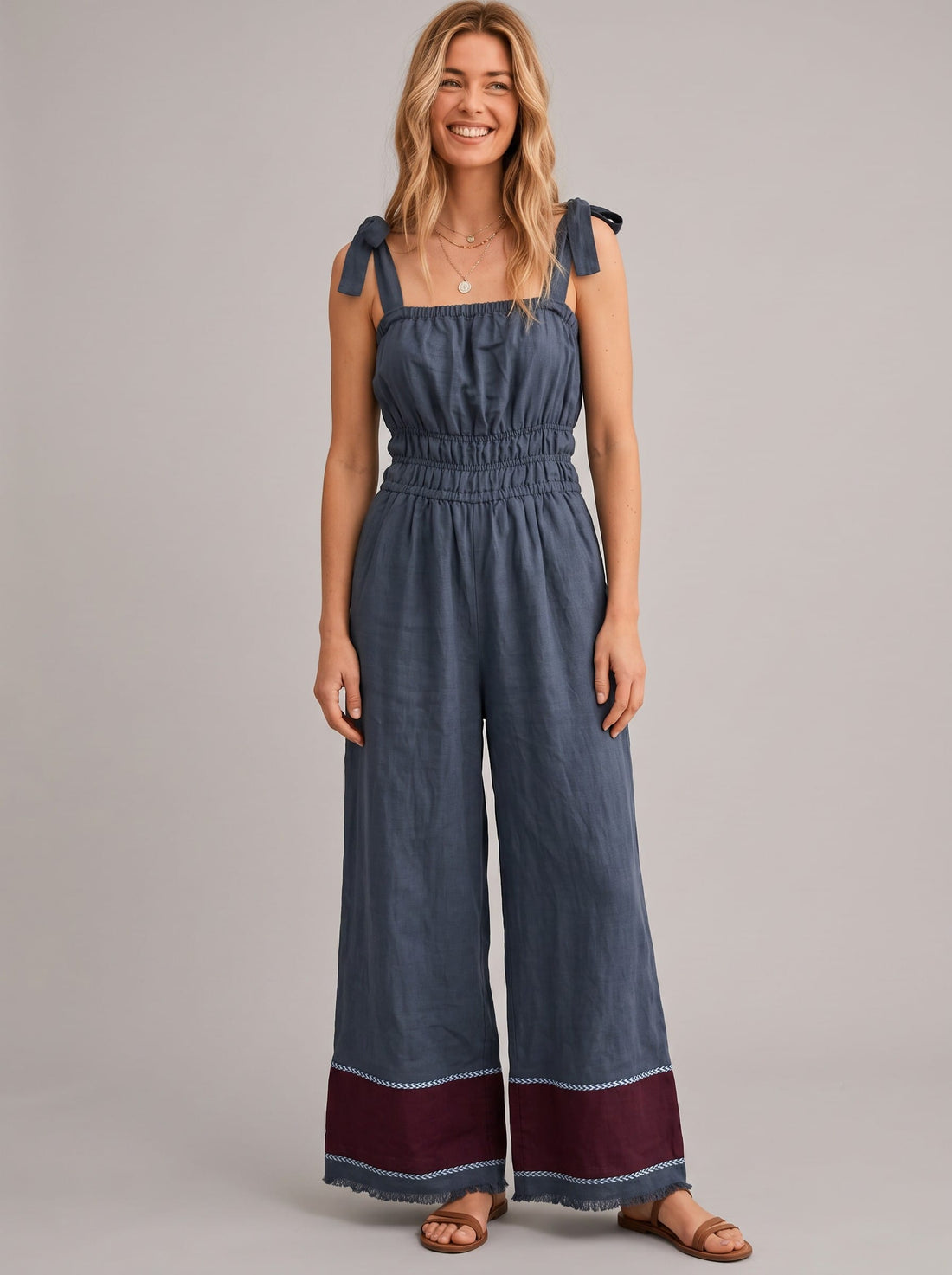 ShopYego Jumpsuits Storm & Garnet Sebie Jumpsuit
