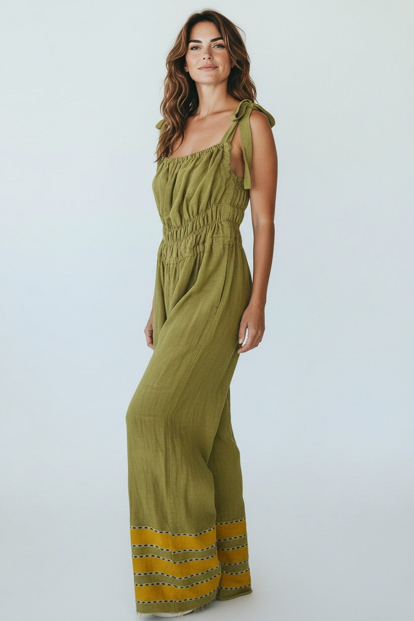 ShopYego Jumpsuits Sunlit Olive Sebie Jumpsuit- Sunlit Olive