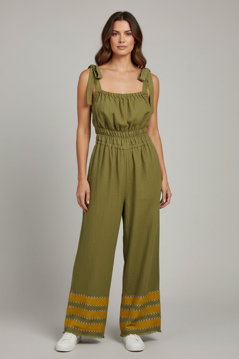 ShopYego Jumpsuits Sunlit Olive Sebie Jumpsuit- Sunlit Olive