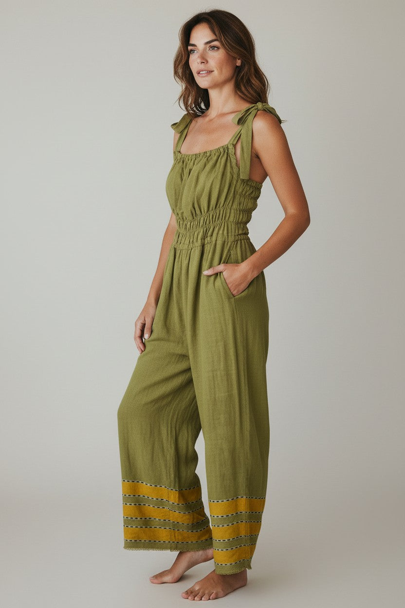 ShopYego Jumpsuits Sunlit Olive Sebie Jumpsuit- Sunlit Olive