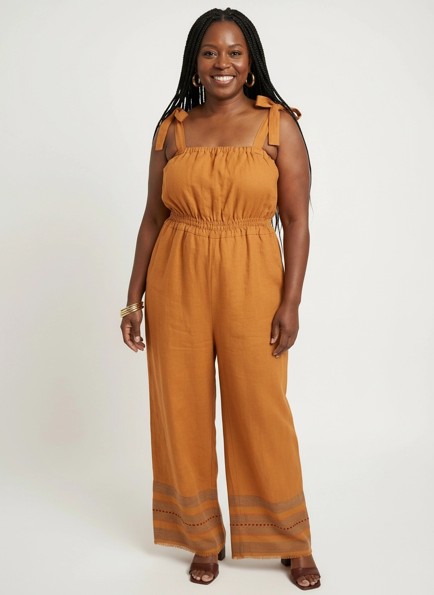 ShopYego Jumpsuits Warm Sienna Sebie Jumpsuit- Warm Sienna