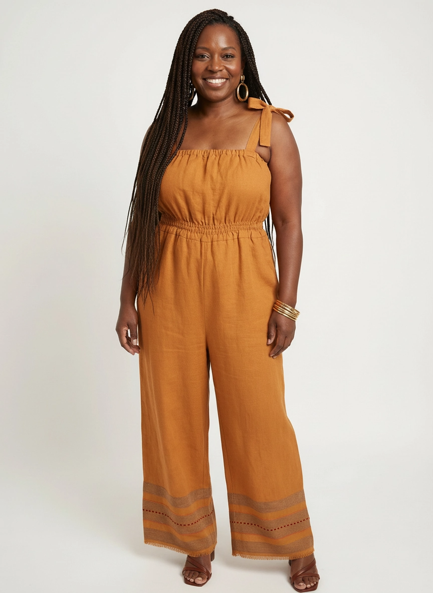 ShopYego Jumpsuits Warm Sienna Sebie Jumpsuit- Warm Sienna