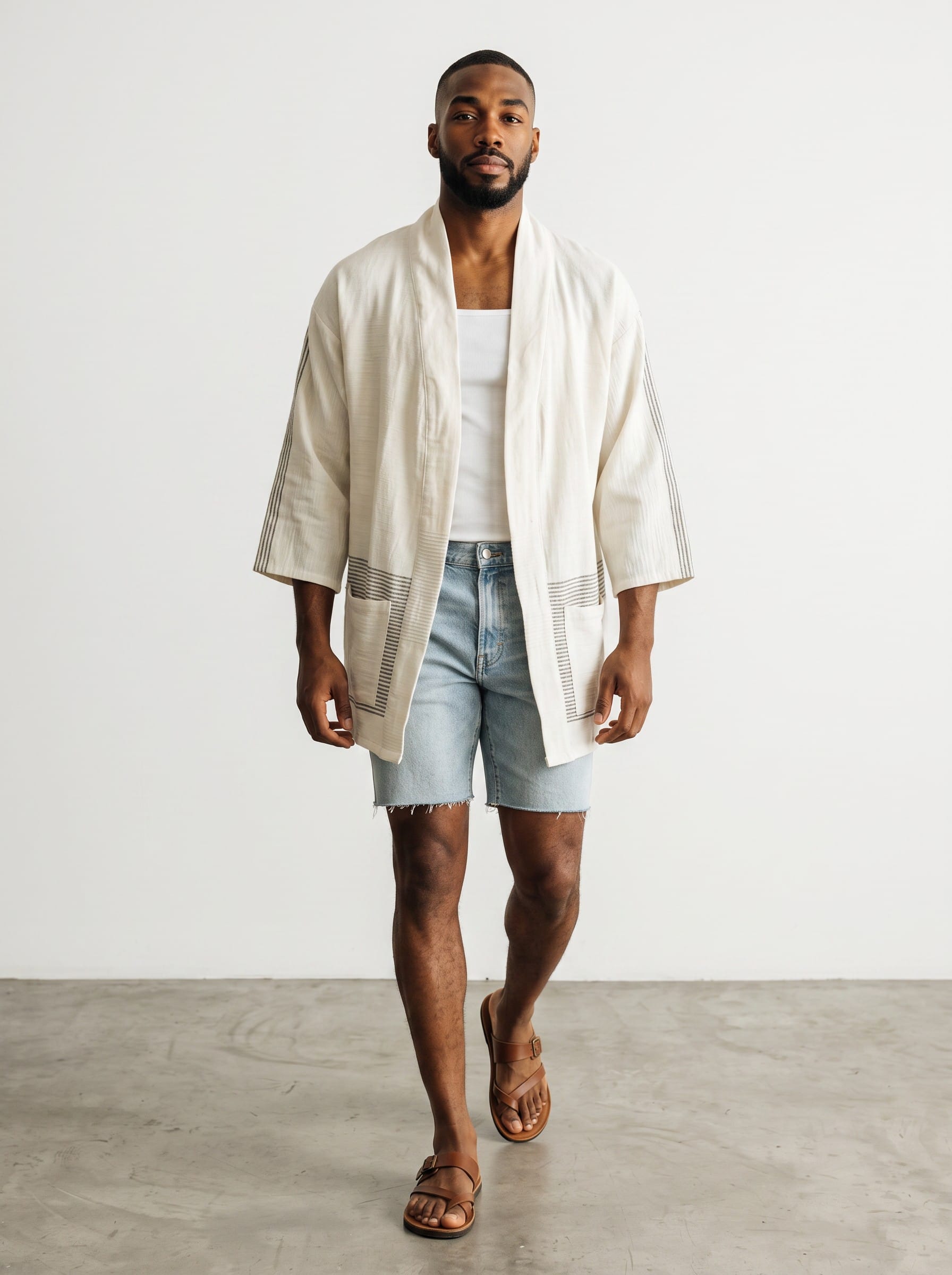 ShopYego Men's Tops Coastal Ivory Zelalem Cardi
