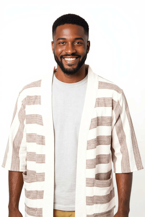 Zelalem Cardi - Earthstone Stripe