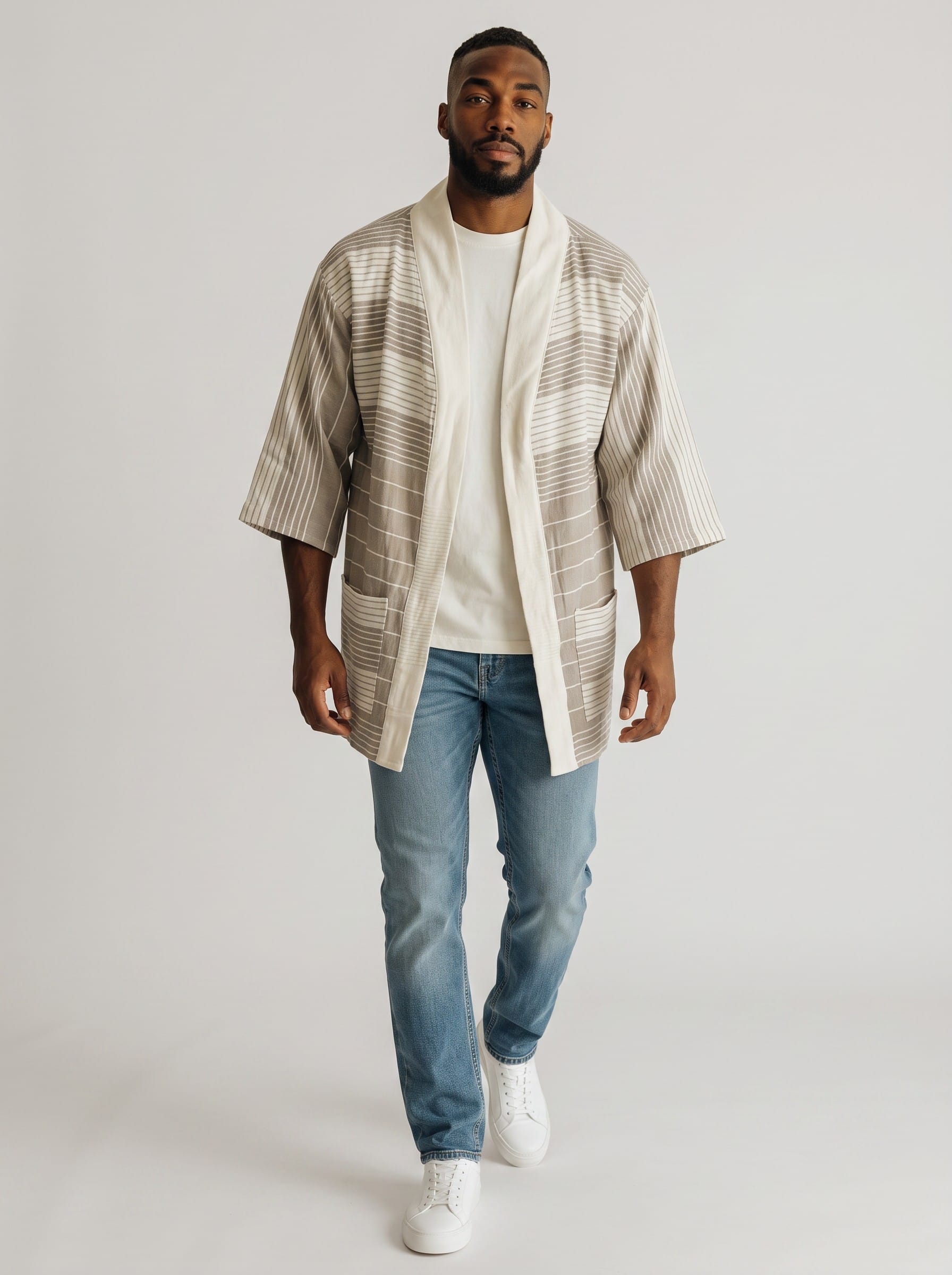 ShopYego Men's Tops Highland Grey Zelalem Cardi