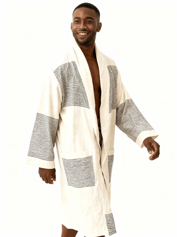 Zeki Long Cardi Ivory Ink