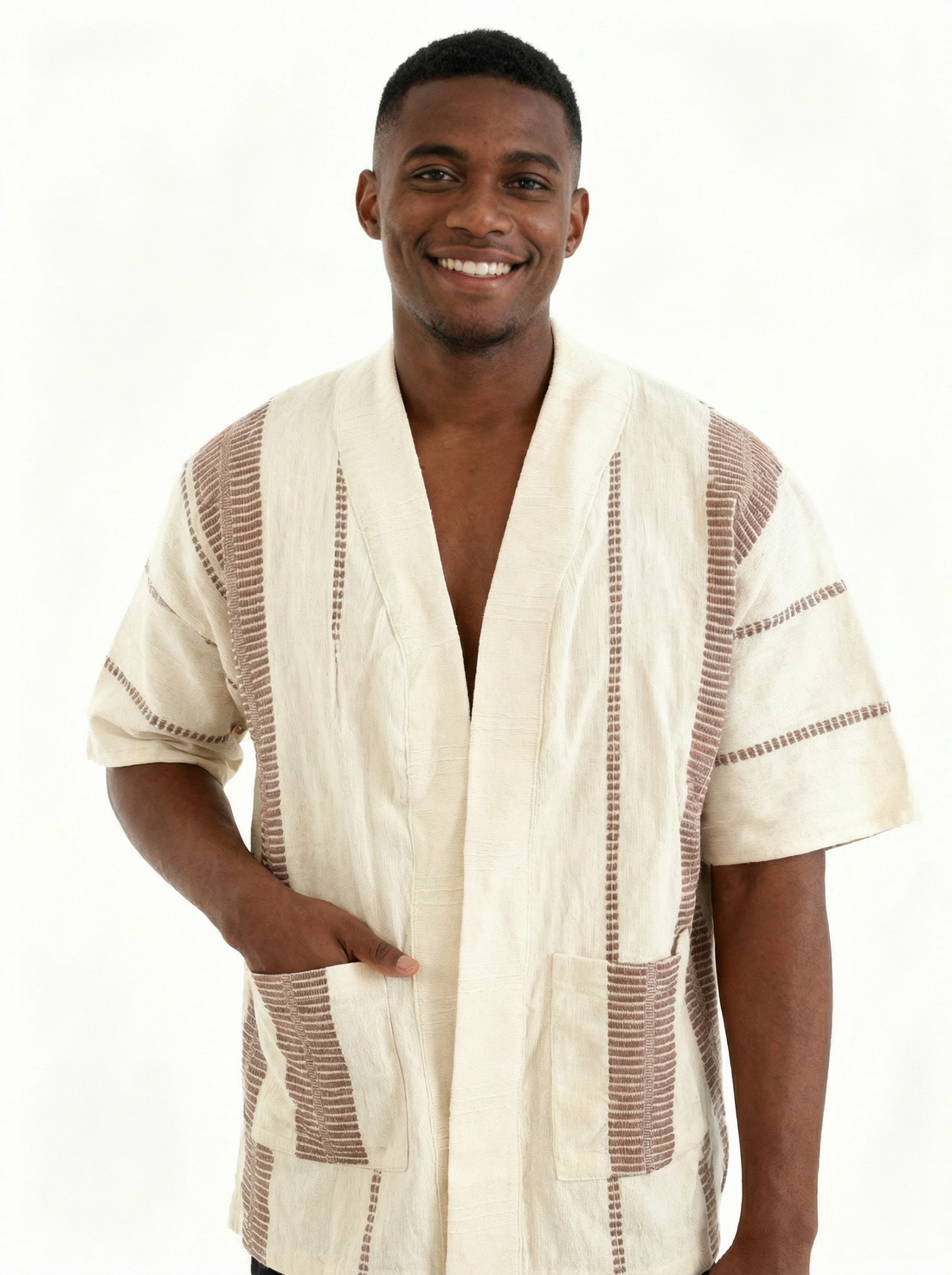 ShopYego Men's Tops Stone Grey Zelalem Cardi - Stone Grey