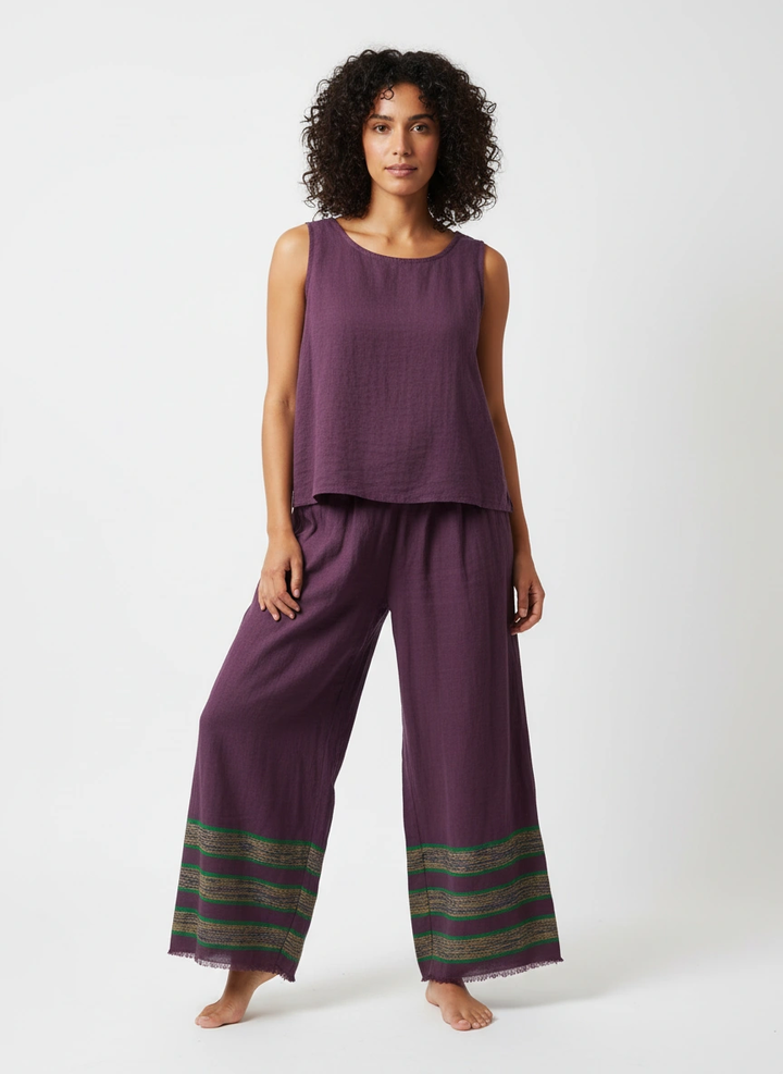 ShopYego Pant Set Indigo Plum Rahel Pants - Indigo Plum