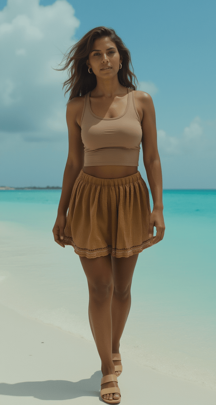 ShopYego Pant Set Neutral Kiki Skirt