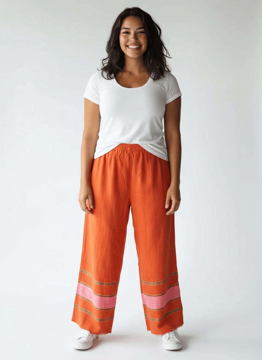 ShopYego Pant Set Orange Flare Rahel Pants - Orange Flare