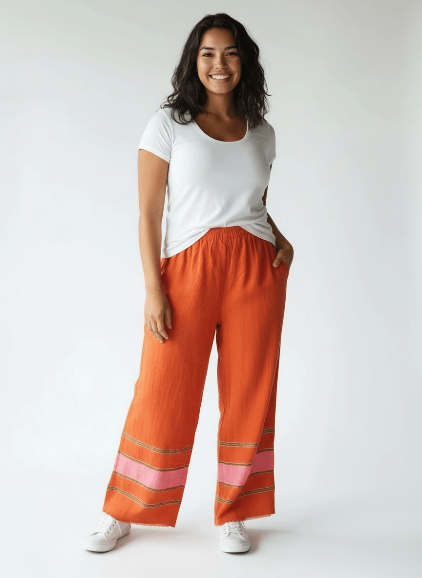 ShopYego Pant Set Orange Flare Rahel Pants - Orange Flare