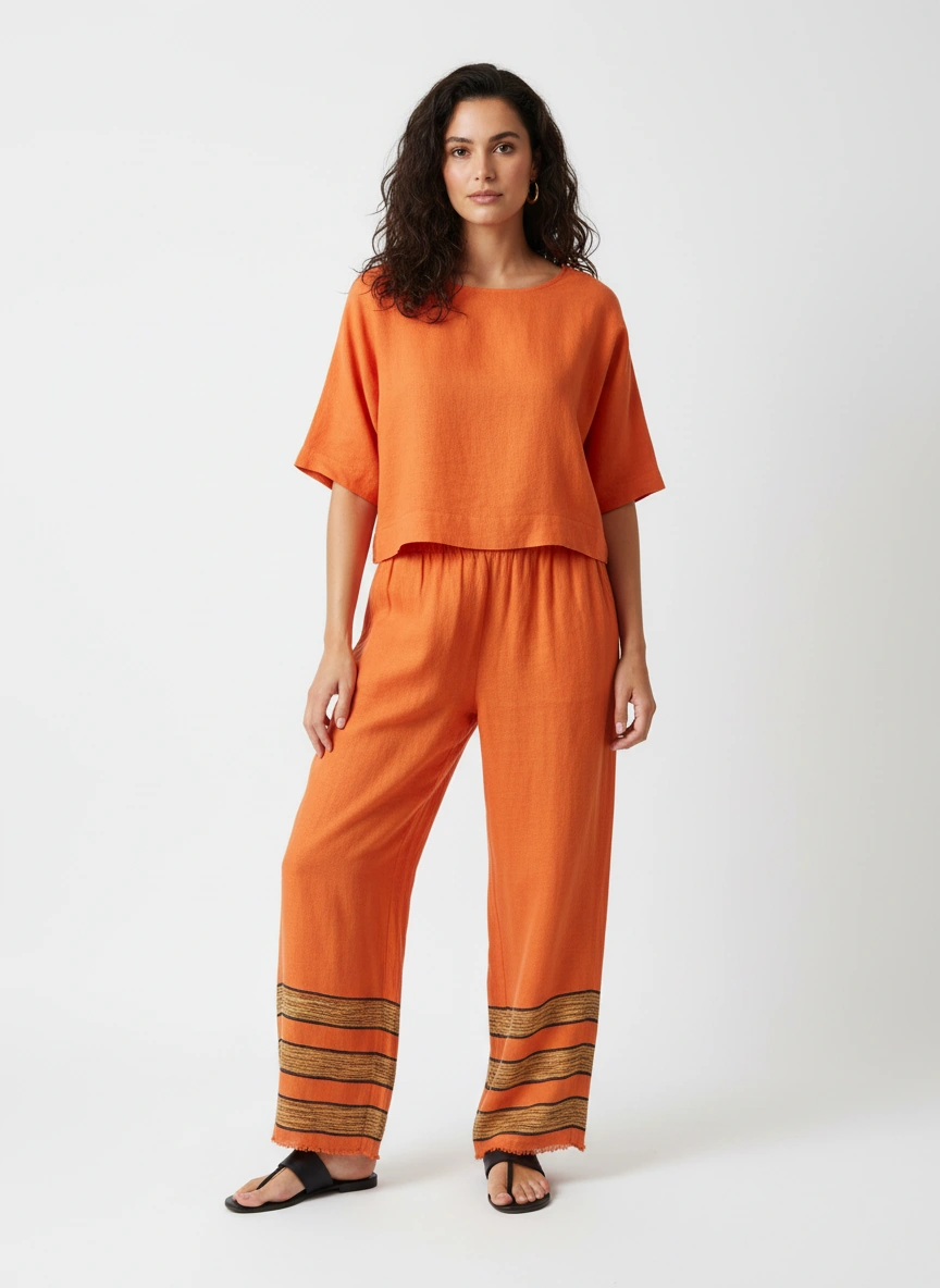 ShopYego Pant Set Solar Orange Rahel Pants - Solar Orange