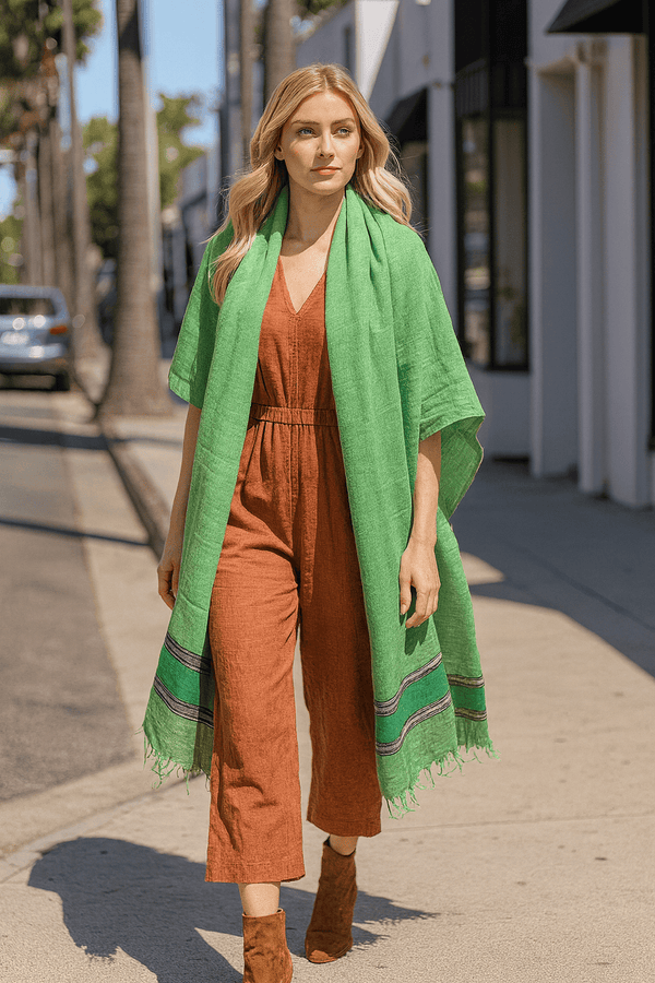 Fikir Scarf -  Forest Green