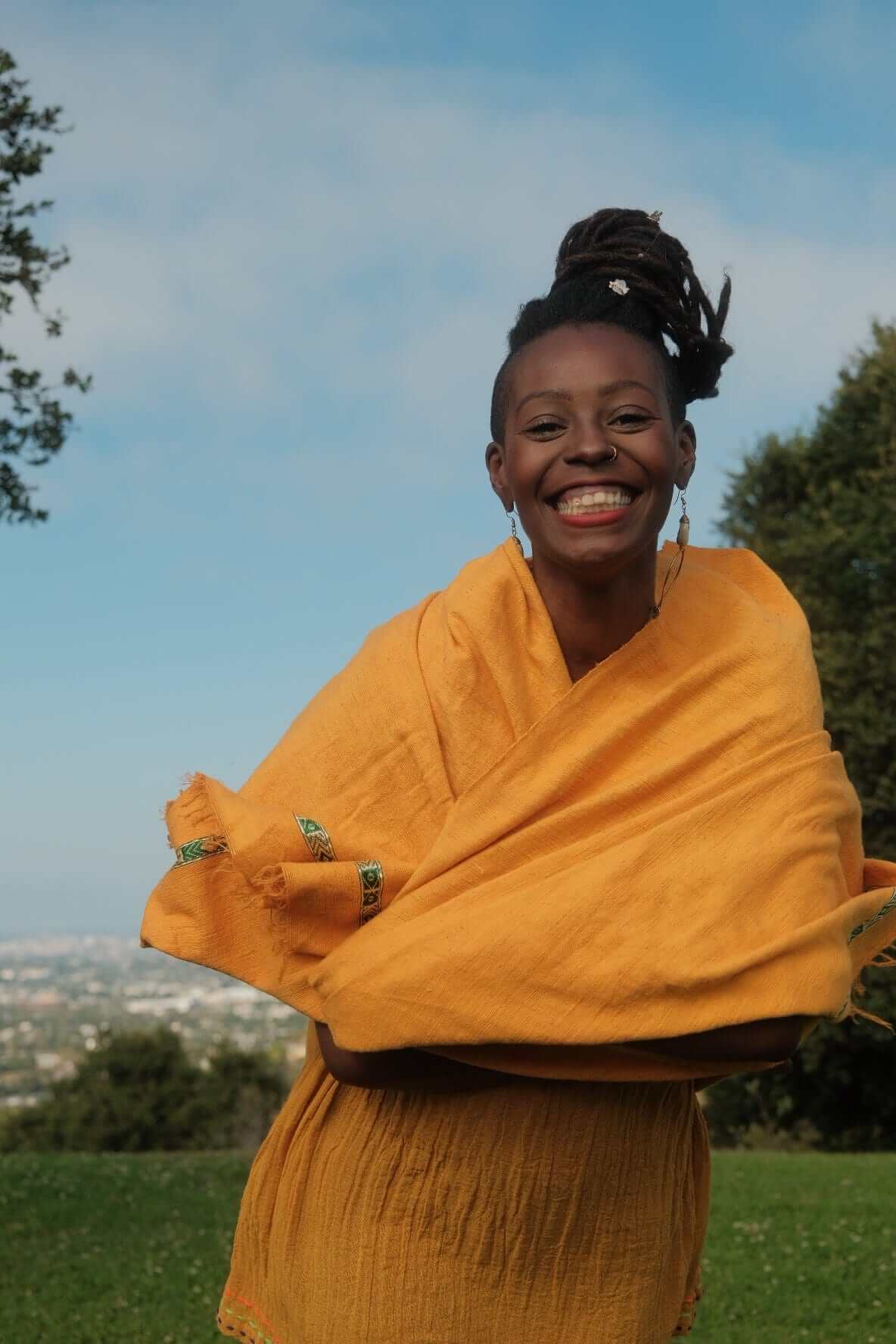 ShopYego Scarf Saffron Lensa Scarf