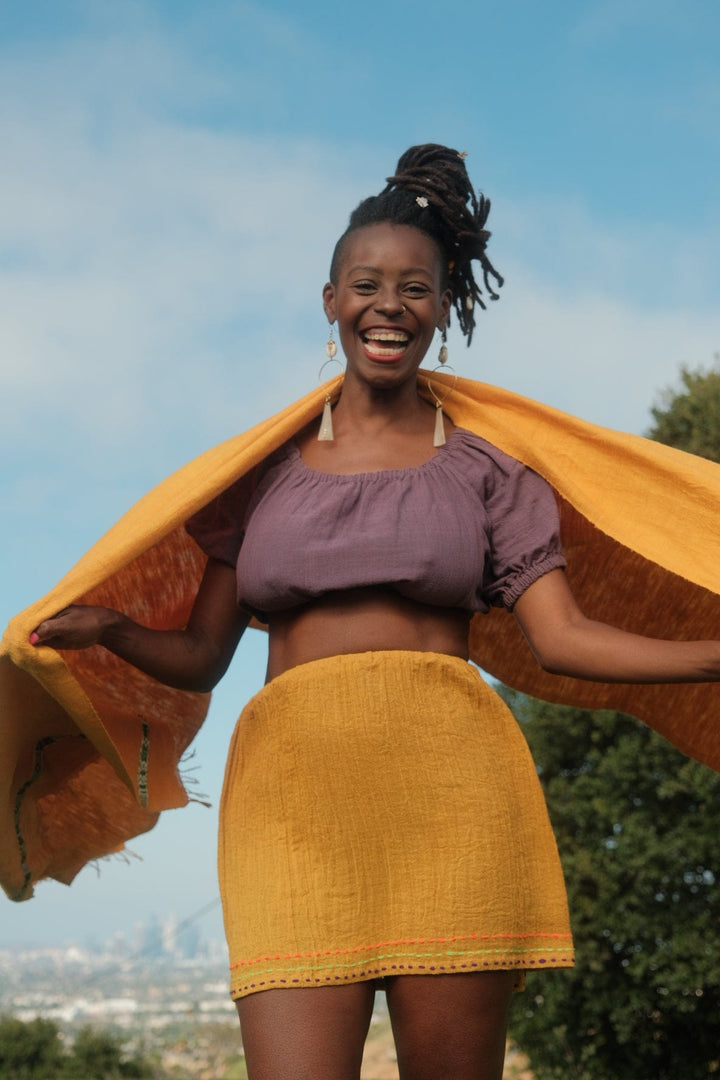 ShopYego Scarf Saffron Lensa Scarf