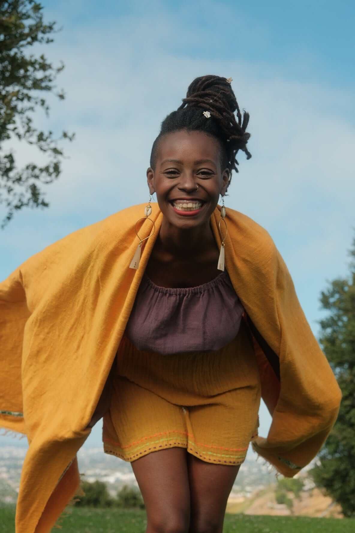 ShopYego Scarf Saffron Lensa Scarf