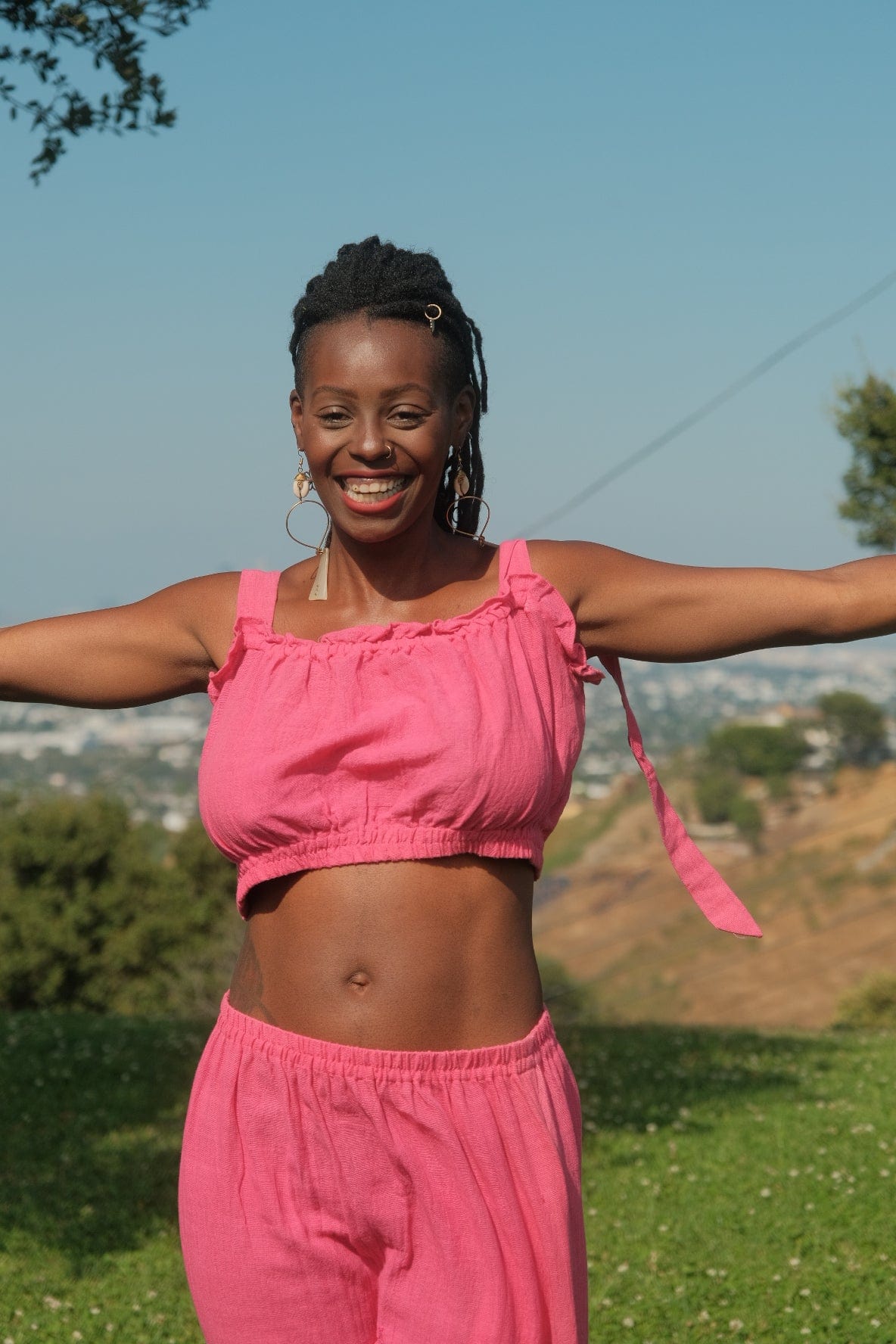 ShopYego Skirt Set Fuschia Hawi Skirt