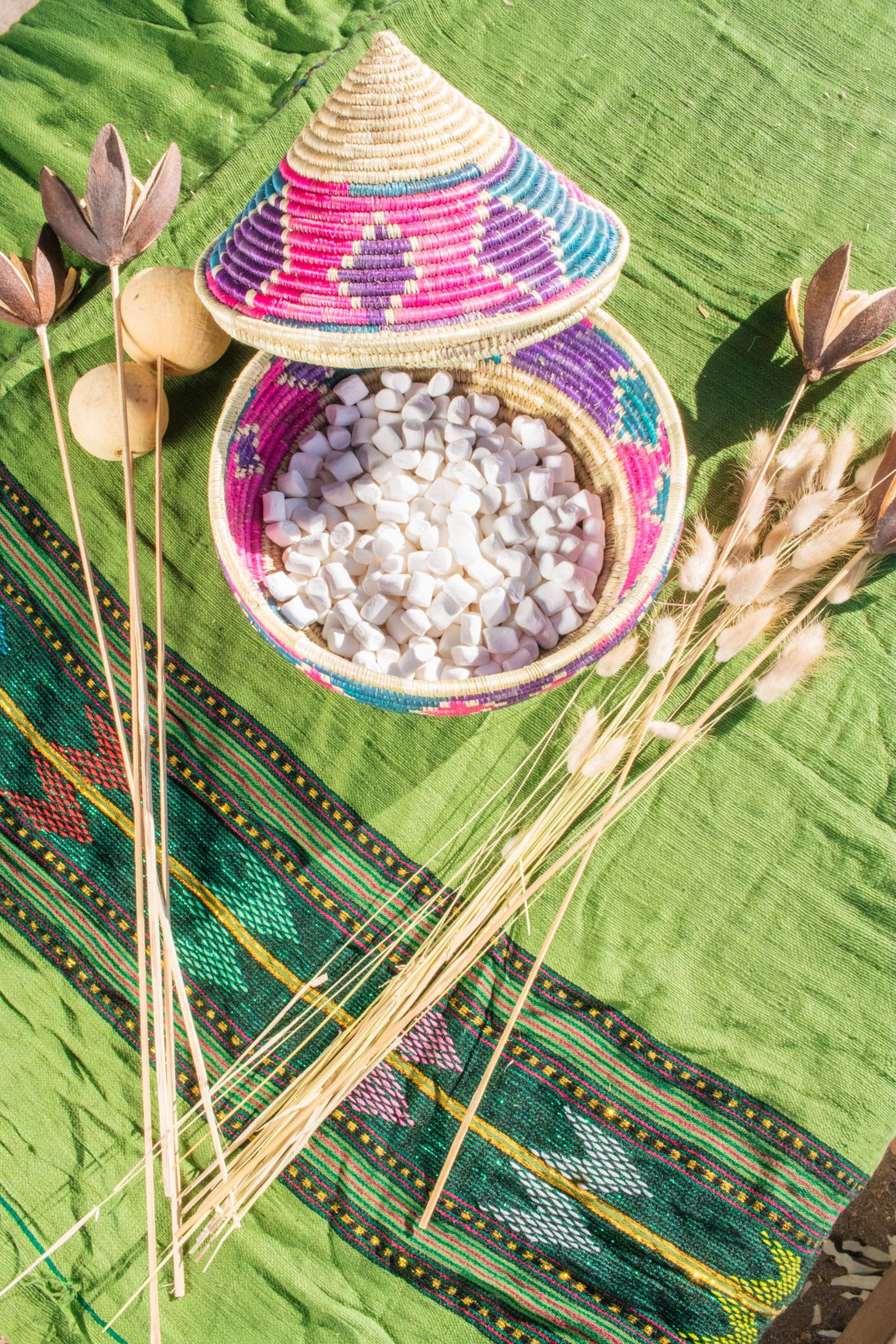 ShopYego Throw Acacia Green Behati Gabi Blanket- Acacia Green