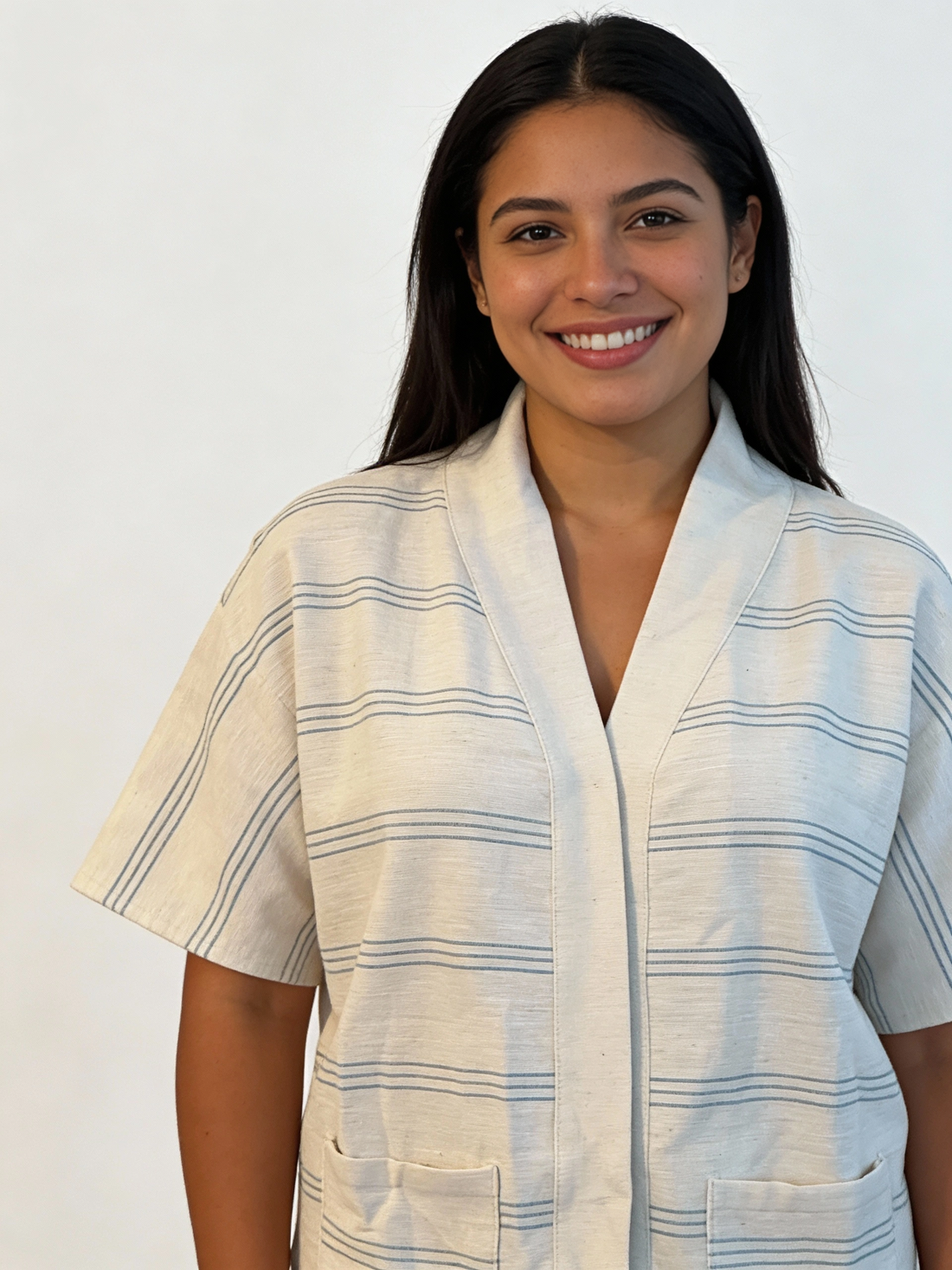 ShopYego Top Blue Mist Stripe Zelalem Cardi - Blue Mist Stripe