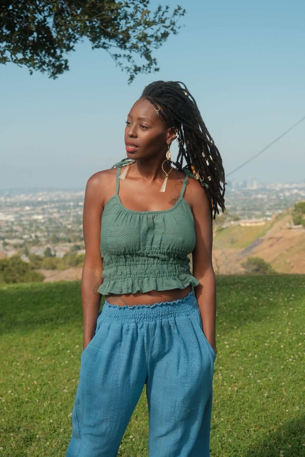 ShopYego Top Forest Green Alem Top